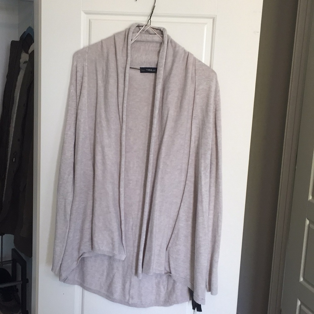 Tan cardigan